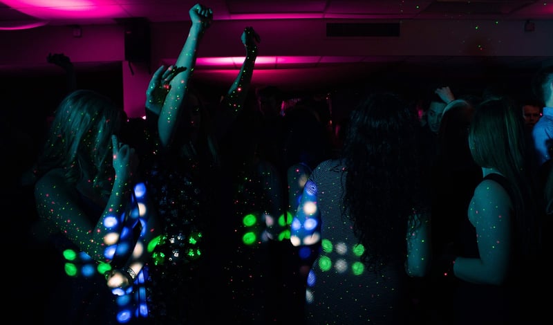 Celebrities at a glamorous party